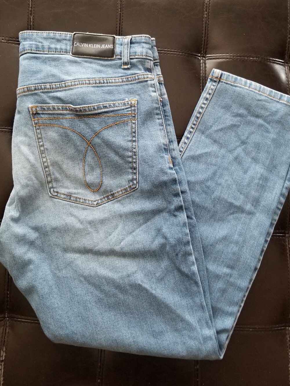 ❗Calvin Klein Blue Denim Slim Straight Jeans 36x30"❗